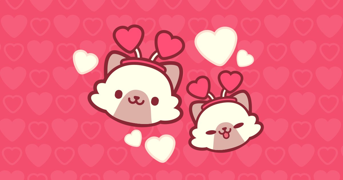 Have a purrfect Valentine's Day! 😻

#piffle #valentinesday