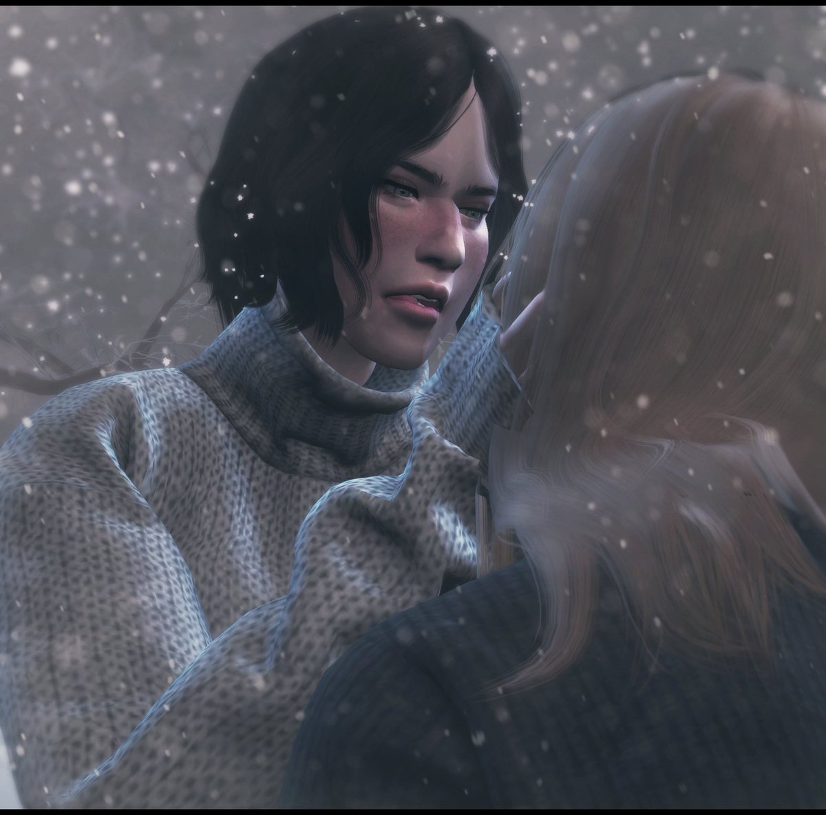 shirlia666's tweet photo. #sims4 #oc #love #wintar #girl #LGBT "Мне холодно без тебя..." https://t.co/ZUmdLIBia9