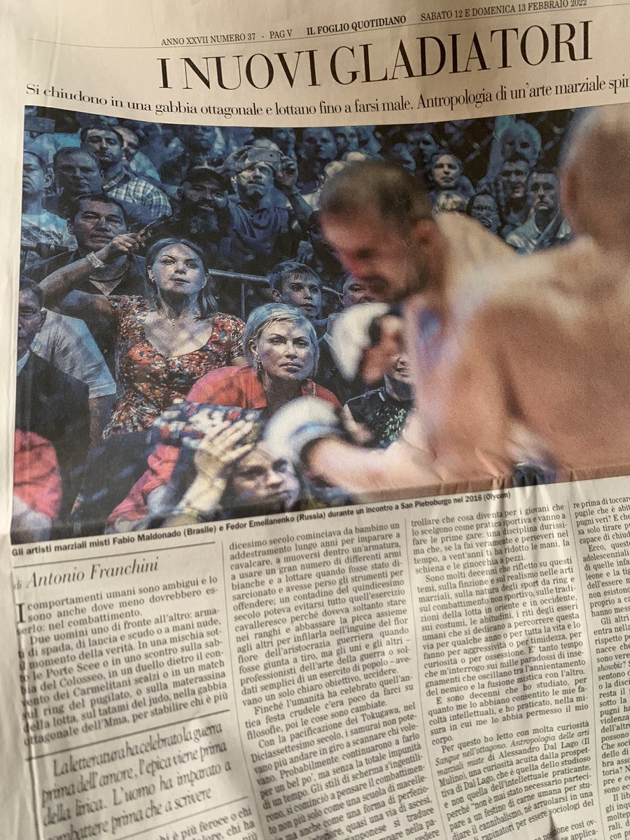 Mi era quasi sfuggito il pezzo di #AntonioFranchini su @ilfoglio_it weekend. Il più bravo scrittore italiano, e (quasi) nessuno lo sa. #gladiatori