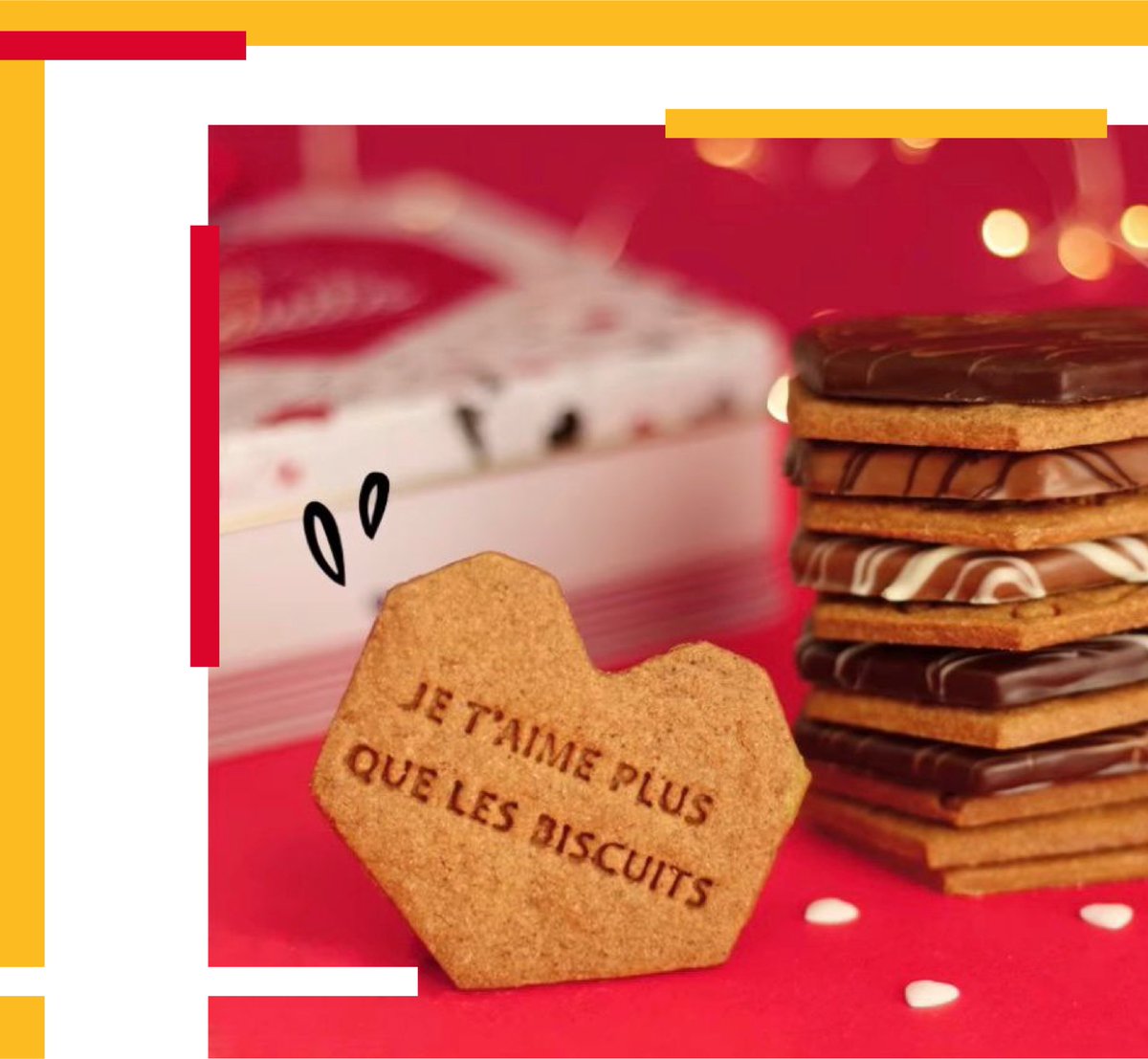 #SaintValentin💗| Ceux qui pensent que l'amour se passe de mots ne connaissent pas les #BiscuitsBavards de #Marinette, adhérent #LaLorraineNotreSignature 🥰L'idée parfaite pour déclarer sa flamme avec douceur… et pur beurre😋#saintvalentin #ondévore #consommonslorrain #adhérent