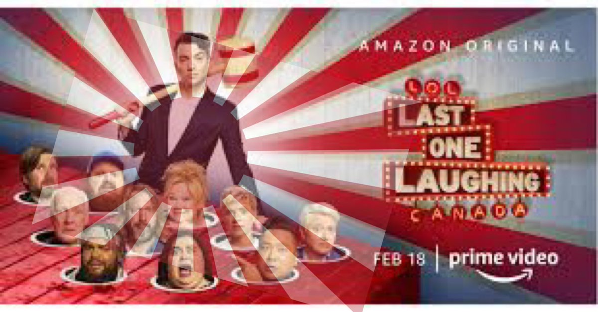 MarkAKaufmann's tweet photo. @PrimeVideoCA I know it wasn’t intended but the graphic design on your poster for Last One Laughing Canada resembles a symbol of hate for Asians that triggers memories of terror and colonialism, the Japanese Imperial Flag. #LOLCanada #graphicdesignfail #symbolofhate https://t.co/Mzlq1WmLSd