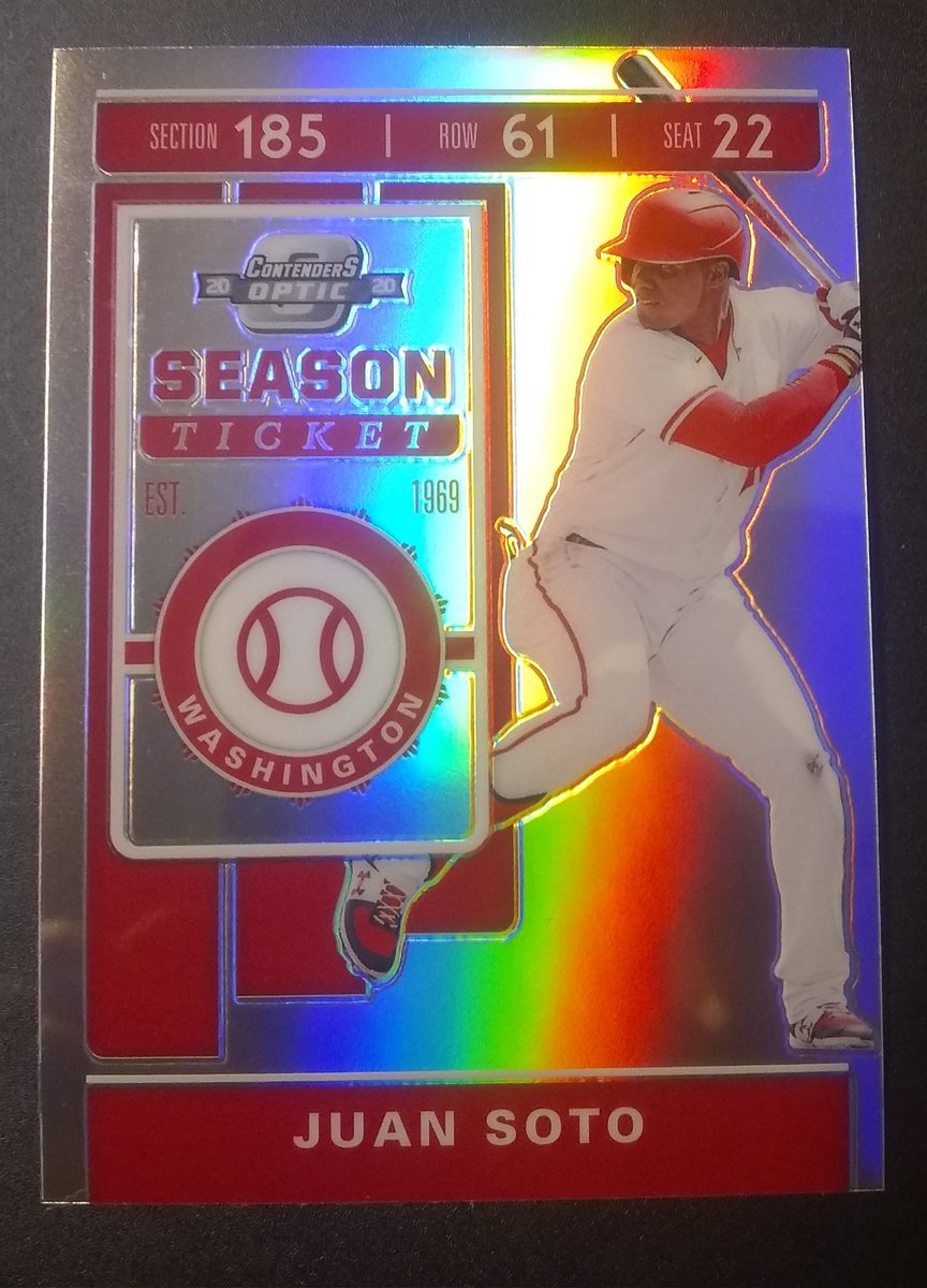 QueensCards's tweet photo. Juan Soto 2020 Optic Chronicles Season Ticket (silver/prizm) $9 shipped PP, Venmo, cash app accepted https://t.co/m29TIlIv30