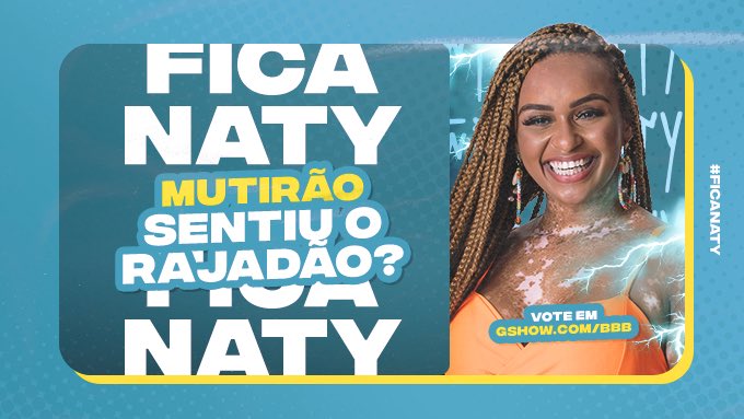 nataliadeodato's tweet photo. ⚡️ MUTIRÃO 'SENTIU O RAJADÃO?' INICIADO! ⚡️

⚠️ A cada 10 votos, mande um emoji.

⏰ Enviem os votos até às 03H.

❌ O voto é para ELIMINAR, votem na BÁRBARA.

📲 Link: https://t.co/2eTN0FAIc6

#FicaNatalia #BBB22 https://t.co/39JbUsPYre
