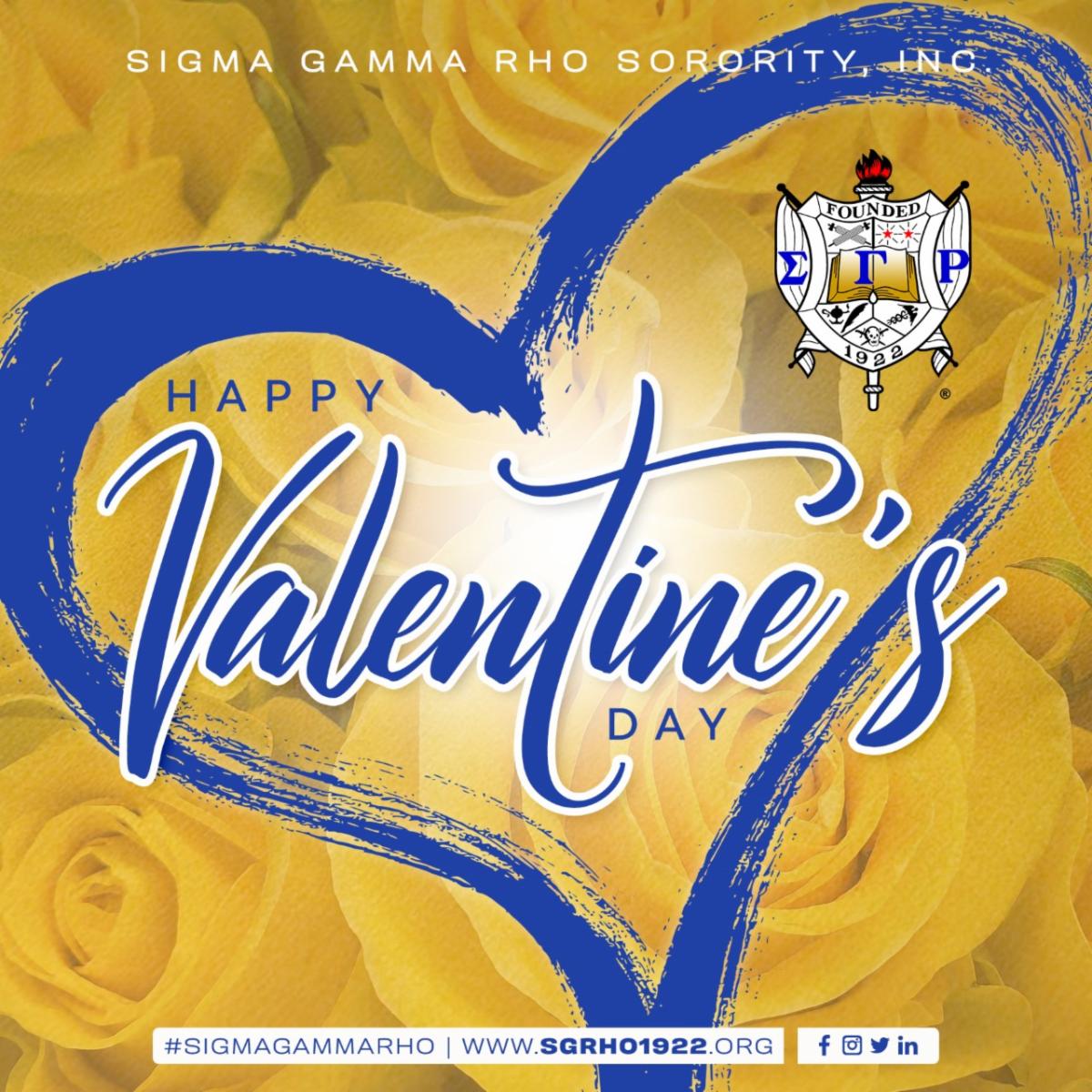 SGRho's tweet image. Happy Valentine&apos;s Day! #SigmaGammaRho #SGRho #Greater