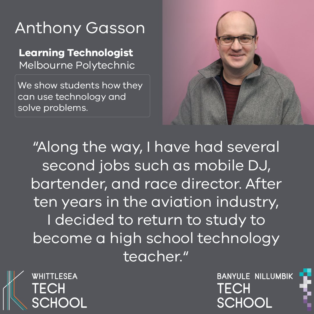 Celebrating Careers in STEM! Every journey is different, no pathway is the same. 
Check out our latest profile at banyulenillumbiktechschool.vic.edu.au/stem-careers/

#Techschools #STEMcareers #STEMEducation #whittleseatechschool #BNTS
#WhittleseaTS #WTS