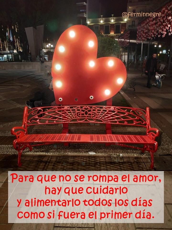 Para que
no se rompa
el amor,
hay que cuidarlo
y alimentarlo
todos los días
como si fuera
el primer día...

😍💞😍

Feliz san Valentín. #FelizLunes
👇