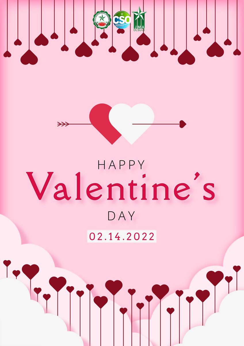 jmadlsud's tweet photo. Cherish this special day to show appreciation to loved ones through words of affirmation, acts of service, and quality time. 

Happy Valentine’s Day to all! 

#CSORSO2122
#CSORSOFAM
#DLSUDJMA
#IgnitingPursuitOfExcellence https://t.co/EIZPCD8hOG