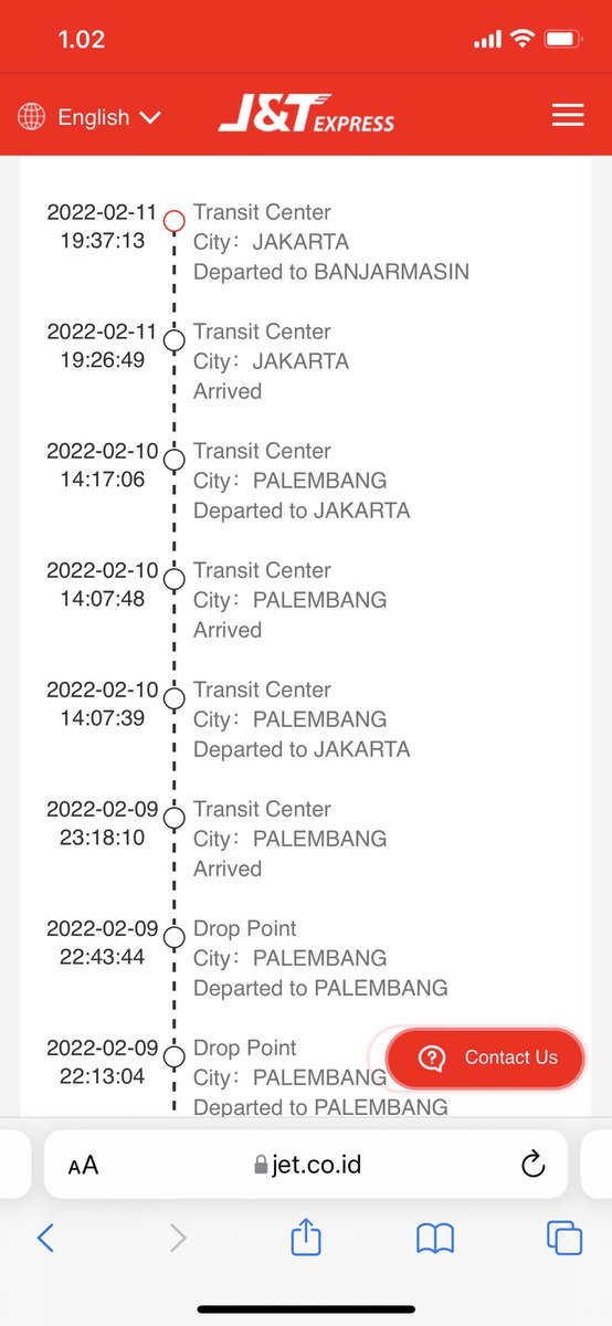 Dari tanggal 11 masih dalam perjalanan belum sampe2 <a href="/jntexpressid/">J&T Express Indonesia</a>