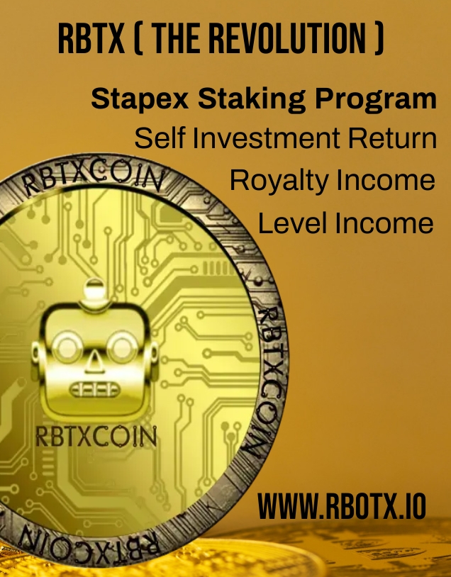 Rbtx_official's tweet photo. RBTX (The Revolution)

Stapex Staking Program

Join Telegram : https://t.co/cSSxk13dsP

#invest #business #altcoins #success #bitcoin #investment #trading #blockchain #hodl #price #exchange #RBTX #rbtx #RBOTX #rbotx https://t.co/LziS8TIaYn