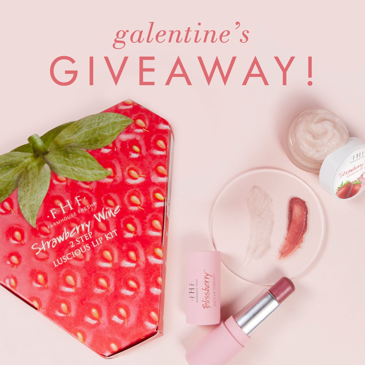🍓 Galentine’s #Giveaway! ❤️ We’re gifting a follower 2 Strawberry Wine Lip Kits—1 for you and 1 for your best gal pal! We’ll tag our winner this Wednesday (2/16).

1️⃣ Hit that ❤️ button
2️⃣ Retweet!

Giveaway open continental U.S. residents only at this time.