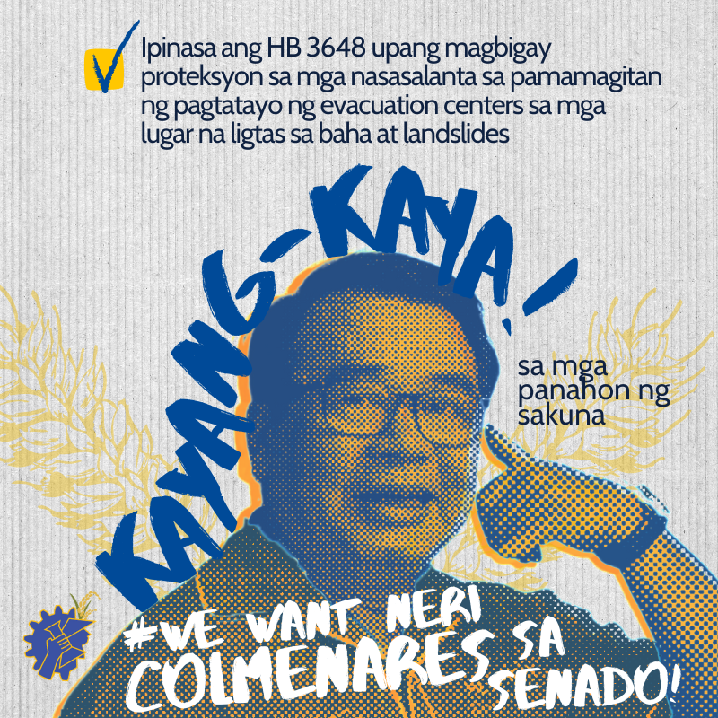 AghamNasyunal's tweet photo. AGHAM endorses the candidacy of former @BayanMuna Rep. Neri Colmenares for Senator in the coming May 2022 election. We believe that @ColmenaresPH will forward the various campaigns and advocacies that AGHAM has campaigned for the past decades.

Full post: https://t.co/9yKga8DHkY https://t.co/g7YJhd2tK6