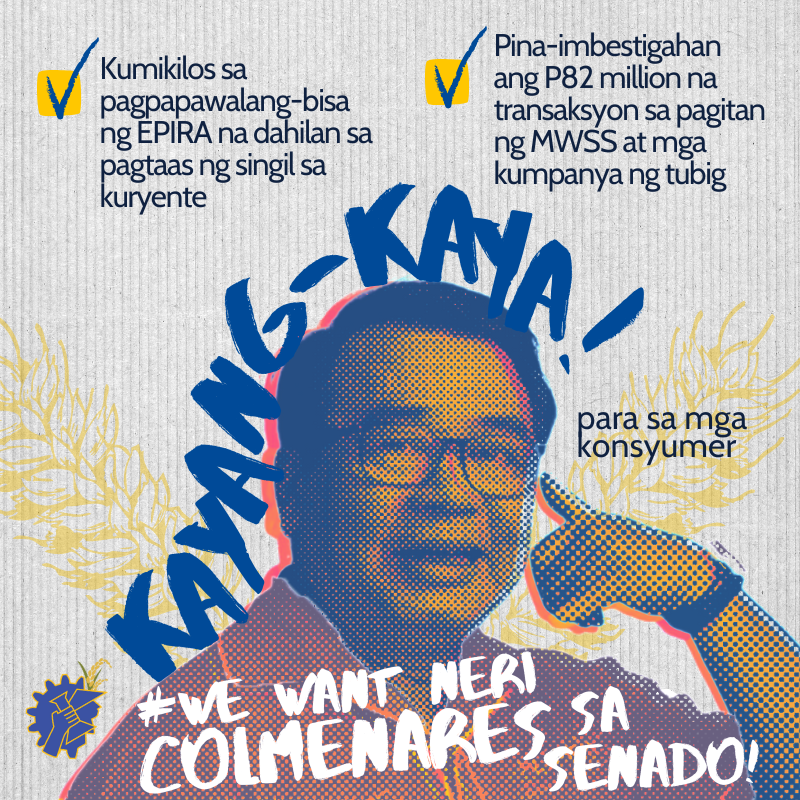 AghamNasyunal's tweet photo. AGHAM endorses the candidacy of former @BayanMuna Rep. Neri Colmenares for Senator in the coming May 2022 election. We believe that @ColmenaresPH will forward the various campaigns and advocacies that AGHAM has campaigned for the past decades.

Full post: https://t.co/9yKga8DHkY https://t.co/g7YJhd2tK6