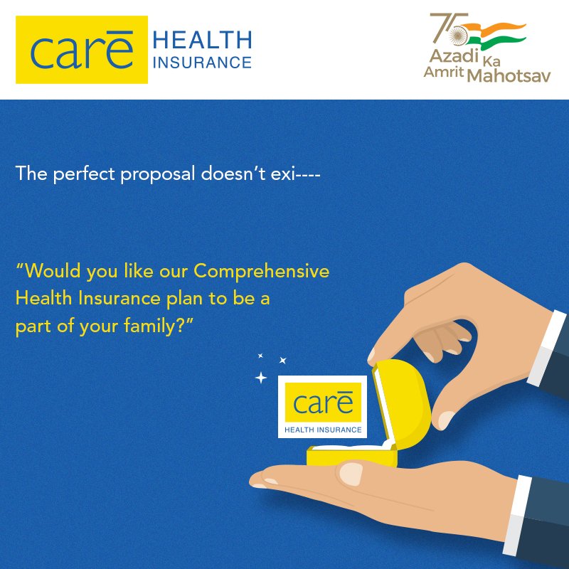 Nothing beats a proposal that takes your health security into consideration. Don’t you agree?

#healthinsurance #healthinsuranceplans #carehealthinsurance #quickclaimsettlement #comprehensivehealthinsurance #comprehensivehealthinsuranceplans