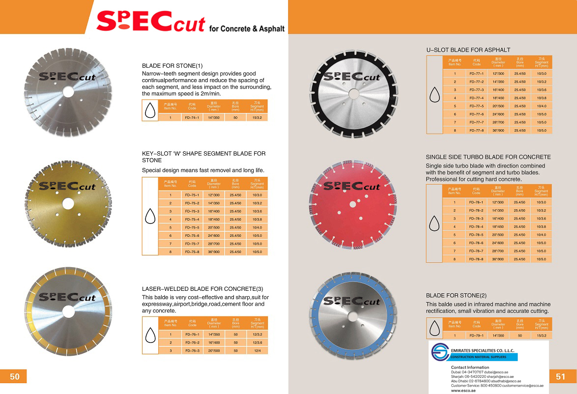 esco_spec's tweet photo. SpECcut Diamond cutting blade for asphalt and concrete.
Get in touch with us today!
WhatsApp: ( +971 506454359) https://t.co/qCvTkQdNNo
#buildingequipment
#Diamondcuttingblade https://t.co/CXh6JyHh3Q