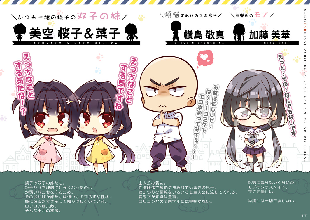 その他無印に収録しているサブキャラ紹介+架空のエロゲCGサンプル 