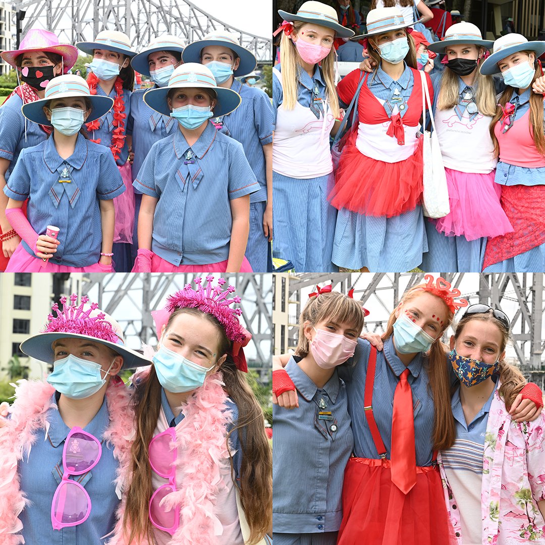 ahsbrisbane's tweet photo. Students were also invited to dress up in pink and red, enjoy a picnic and sing along to classic love songs at lunchtime to celebrate the day 💕🥰💙 https://t.co/cV2D7BpJeS