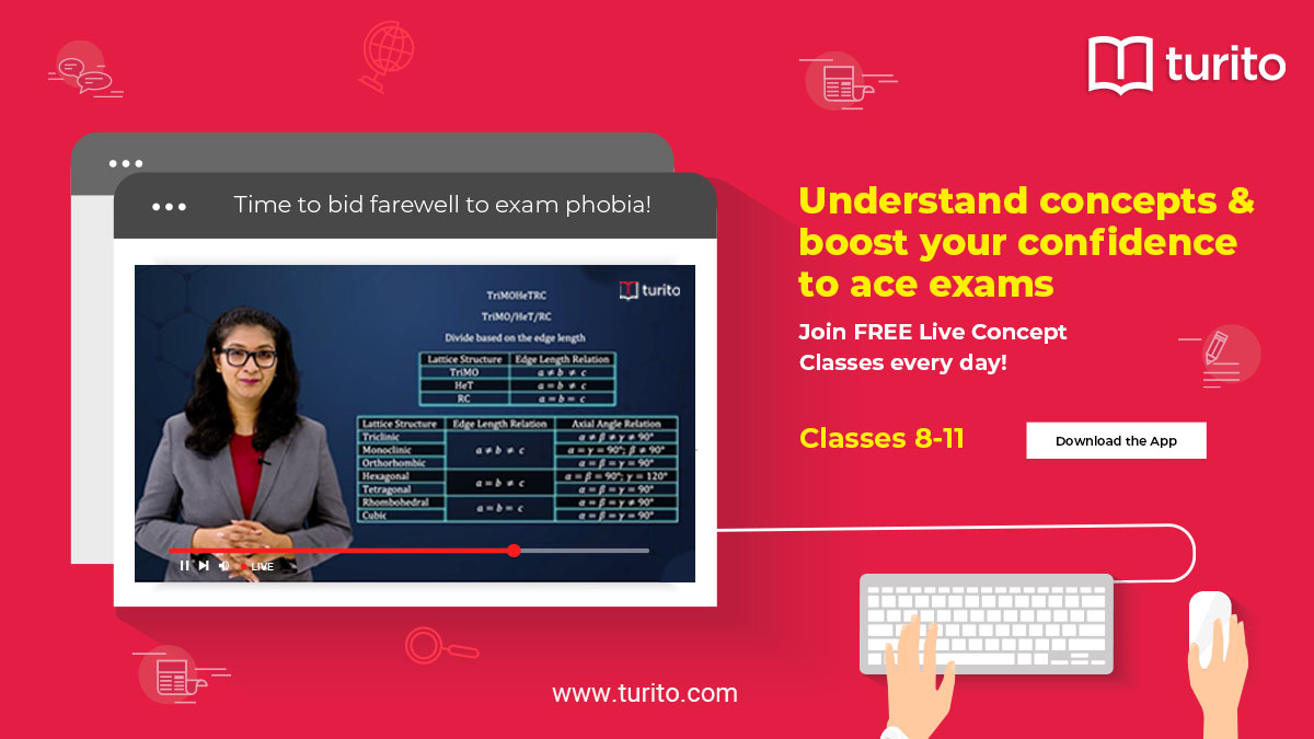 TuritoLive's tweet image. It is time to get rid of exam phobia &amp;amp; stress and embrace learning through concepts. Join Turito's FREE #LiveConceptClasses every day &amp;amp; understand Math and Science better.
Students of Grade 8 - 11 can begin their learning journey NOW.
Register: turito.app.link/QUhi6Ol47jb
#Turito