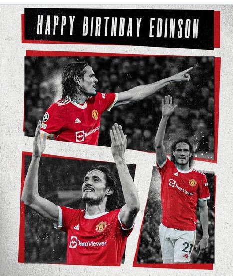 Happy birthday to Edinson Cavani,who turns 35 years 