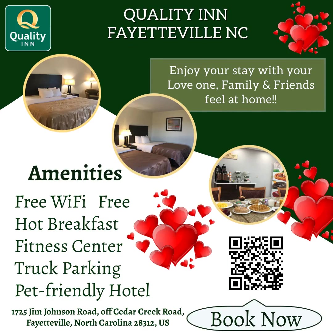 nc_quality's tweet photo. Every Stay with us at Fayetteville NC Quality inn will be Extra full of Happiness and Comfort. visit our website:https://t.co/EuCyC8yGwY #choice #choicerewards #stay #Fayetteville #Northcarolina https://t.co/xMKqahOlJw
