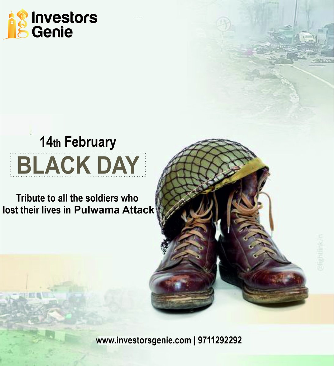 GenieInvestors's tweet photo. Never Forget Never Forgive!!
On this day #BharatMata lost her 40 brave sons at #Pulwama
📞 9711292292 
🌍 https://t.co/NWYXjXjEOJ 
#PulwamaAttack #BlackDayForIndia #indianarmy #army #india #jaihind #indian #realestateinvestment  #Propertymanagement #realestateagent #Gurgaon https://t.co/AADNXd9gVE