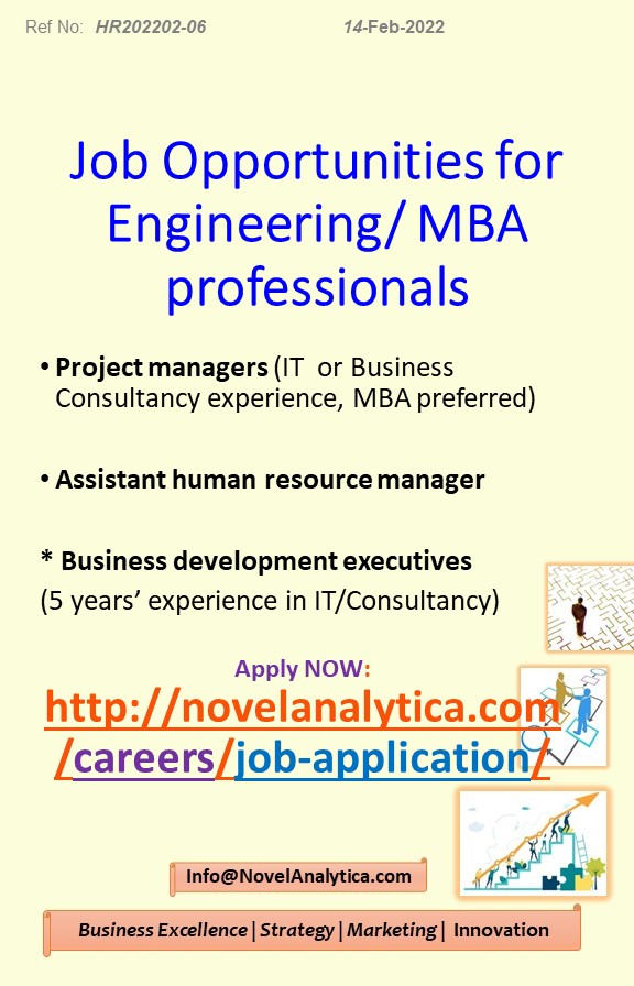 NovelTechSer's tweet photo. #Job #career #vacancy #businessanalysts #dataanalyst #hrm #businessdevelopment #businessmanager #digitalmarketing #marketing #consultancy #ERP #CRM #SaaS https://t.co/FfRNIsTD6N
