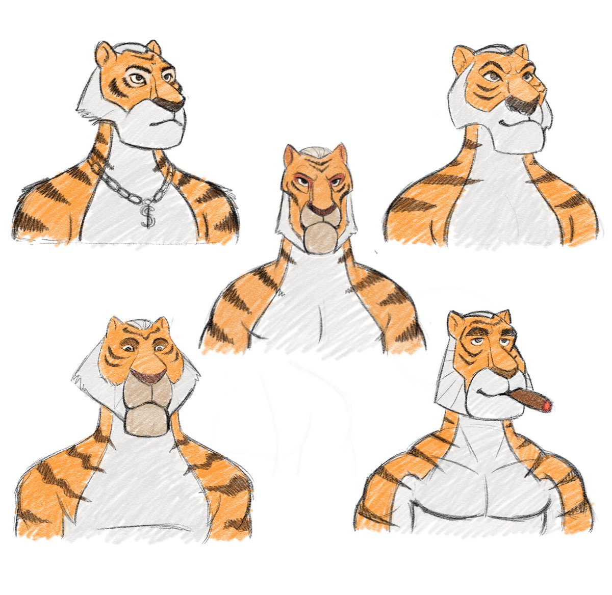 TippinTigers's tweet image. Since the mint date has been announced We thought it would be great to show our start. A Mini series, if this (history of Tippin Tigers) gets popular🙏

Many diff shapes and sizes of tigers were experimented with, here are a few sketches that paved the way for the one you love ❤️