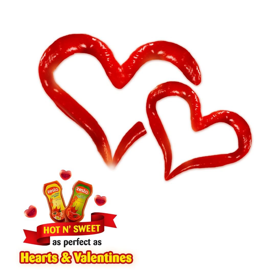 Nothing expresses love like hearts: Valentines is  all hot &amp; sweet... like Hot &amp; Sweet Zesta ! 
Happy Valentine’s Day!