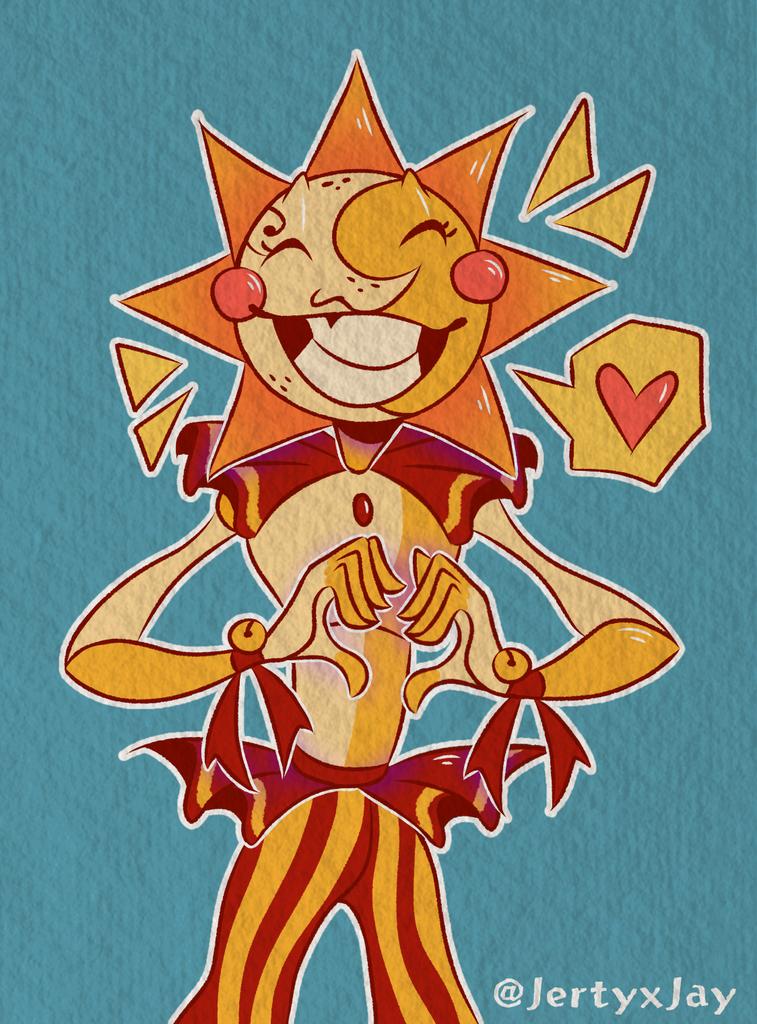 _Jezeki_'s tweet photo. Happy valentine's day everyone!💛

Sending rays of love into your hearts~
_____________________________________
#fnafsecuritybreach #sundropfnaf https://t.co/XiigvYcHL1
