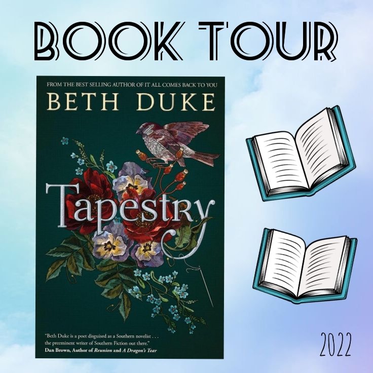 Steph_taylor87's tweet photo. Today is my stop on the book tour for #Tapestry by #BethDuke
Thank you @ZooloosBT for my place on the tour : https://t.co/U1kRNAyDiq
#booktour #bookreviews #booktwt #BookTwitter https://t.co/ZMwmFd8uxQ