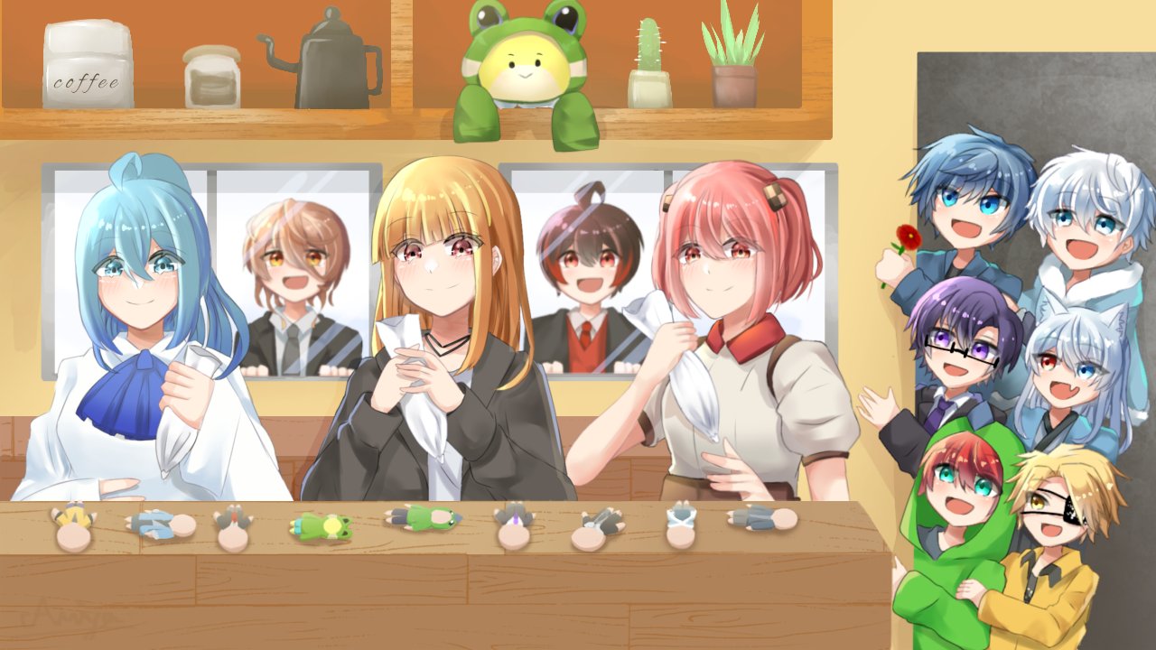 Amiya テスト期間 からぴち カラフルピーチ素材 Happyvalentine こちらの絵は昨年描いたバレンタインイラストをリメイクしたものです T Co Al0femrvid Twitter