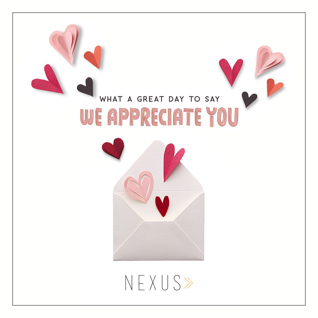 nexuscorp_ltd's tweet photo. Express the love that deserves to be called out loud. This valentine's day, let's appreciate the people around us for their small love gestures.
#valentinesday2022 #valentinesdayspecial #appreciationday #loveisintheair #positivity #lovegestures #lovedones #employeeappreciation https://t.co/tE4pGJYkBp