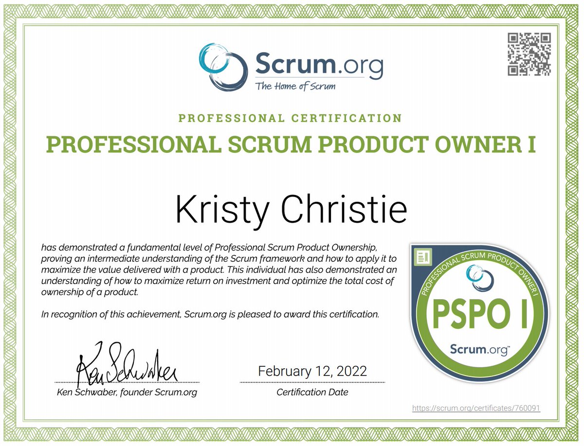 Had a productive weekend with Valentin Despa's course. Passed <a href="/Scrumdotorg/">Scrum.org</a> 's #PSM 1 with a score of 96.3% and the #PSPO 1 with 100% by Jesus mercy 😃Glad I've got the theory &amp; foundation in place. Now it's time to dive into its practical application &amp; the business side of things
