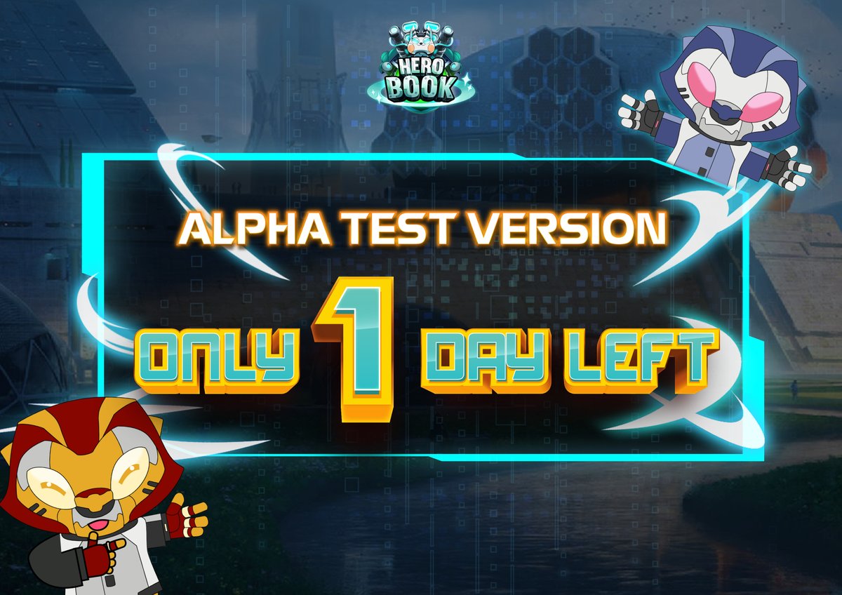 🔥 ONLY 1️⃣ DAY LEFT TO JOIN ALPHA TEST VERSION 🔥

✨✨✨  Let's join Alpha Test Version to experience fierce survival battles that ❌ HAVE NEVER BEEN ANNOUNCED ❌
💝💝💝 Hero Book members who haven't joined this version, let's quickly experience it
