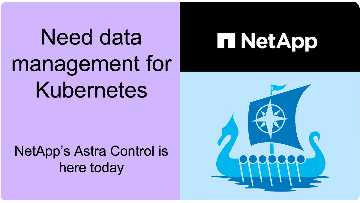 Сегодня мы подготовили не один, а ДВА анонса NetApp Astra 🤩

Первый - Astra Control теперь имеет НОВОЕ обновление, поддерживающее блочное хранилище #publiccloud и популярные платформы #Kubernetes!

Узнать больше: ntap.com/3oHAEt2

Вторая часть будет позже сегодня 😉