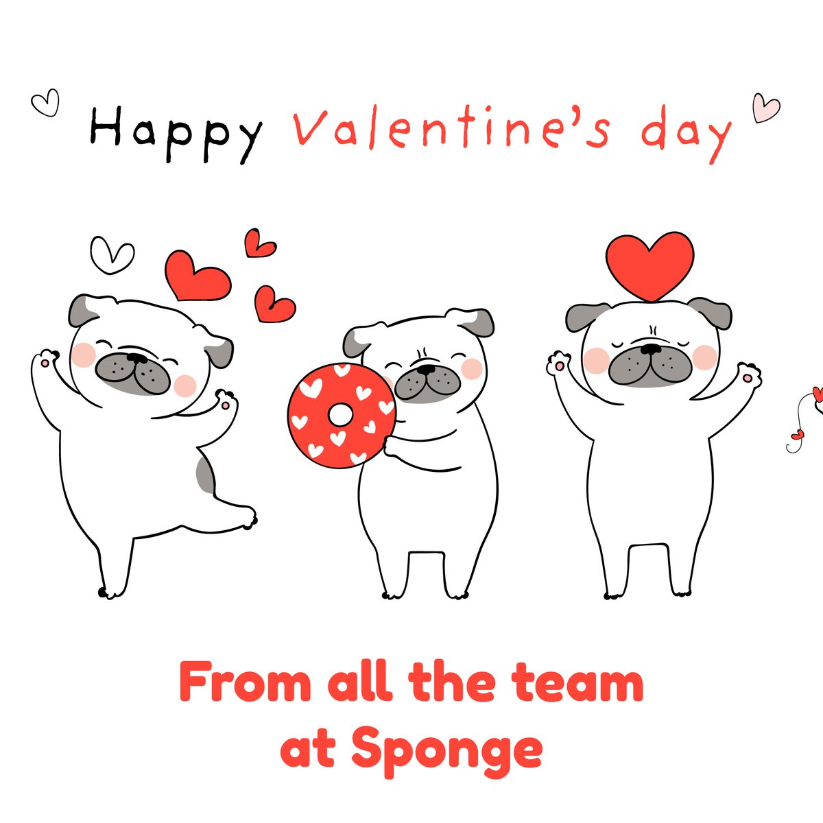 SpongeCakesLtd's tweet photo. Happy Valentine's Day to our lovely Sponge fans, from all the team here at Sponge! ❤️ #HappyValentinesDay #LoveIsAllAround #ValentinesDay2022 #WeLoveYou #ThanksForSupportingUs https://t.co/dfCIDAVmRt
