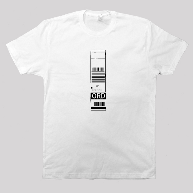 ORD Chicago O’Hare Airport Tag Shirt – Available in S, M, L, XL and 2XL bit.ly/3sI8DCV