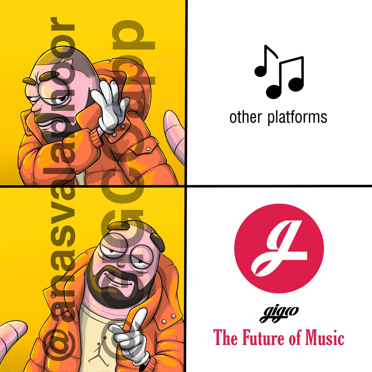 My meme 🤩
<a href="/GIGCOapp/">GIGCO</a> 🔥🎉
 #GIGCOfam #GIGCOmeme #Solana $GIG
Quality meme without watermark is uploaded on Google form 😌