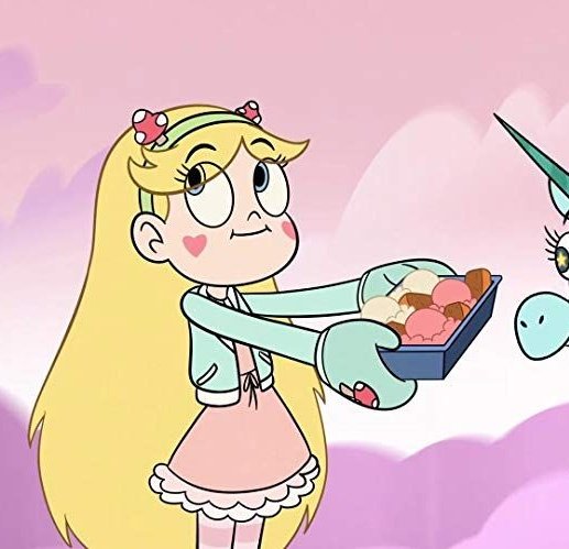 multipronounOTD's tweet photo. Star Butterfly from Star vs. the Forces of Evil uses star/cute/pup/she/shine/love/axe/💖/💫/🌈/it pronouns! https://t.co/z6ZxP58jH4