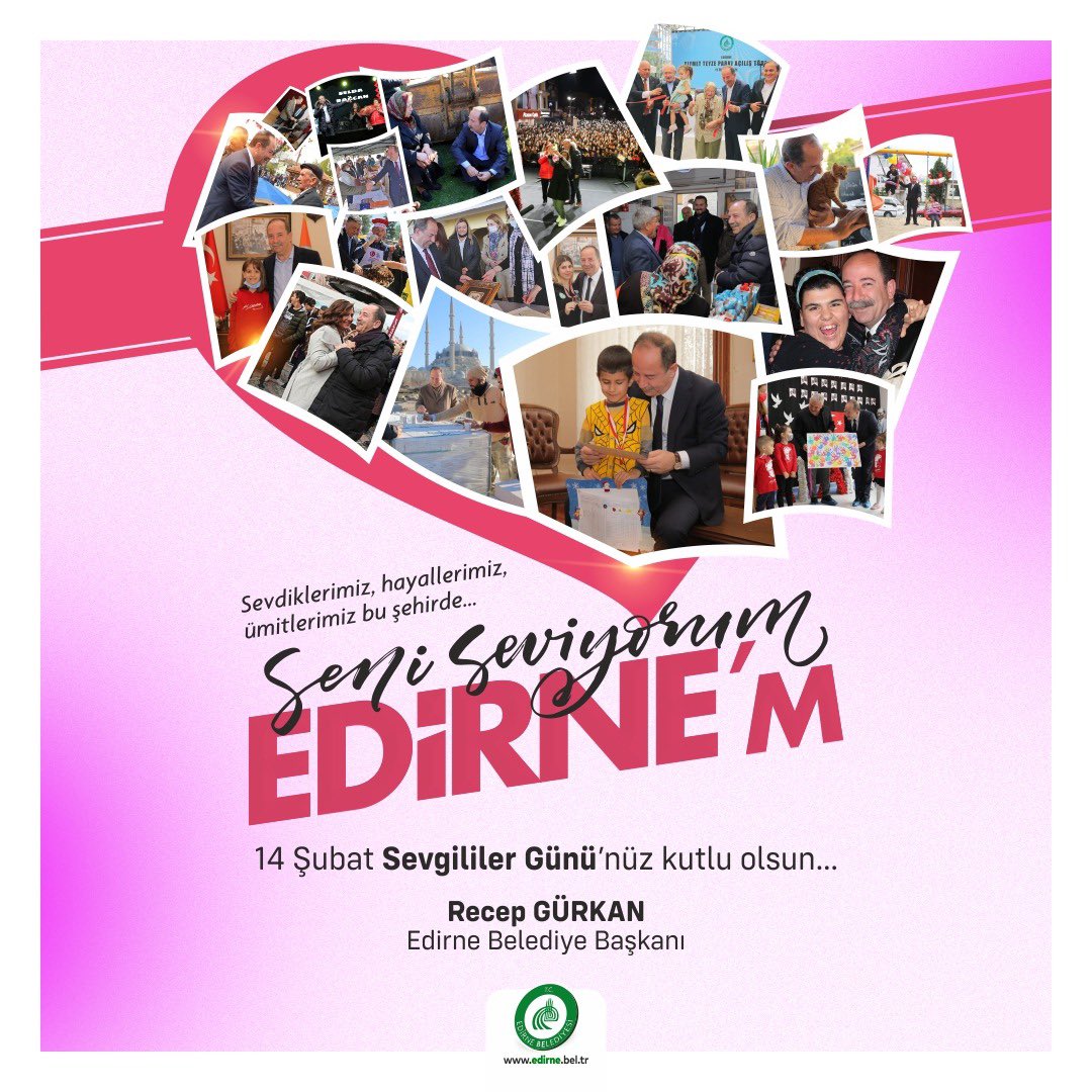 Sevdiklerimiz, hayallerimiz, ümitlerimiz bu şehirde...

Seni Seviyorum Edirne'm.

#14ŞubatSevgililerGünü
#14şubat
#SevgililerGünü
