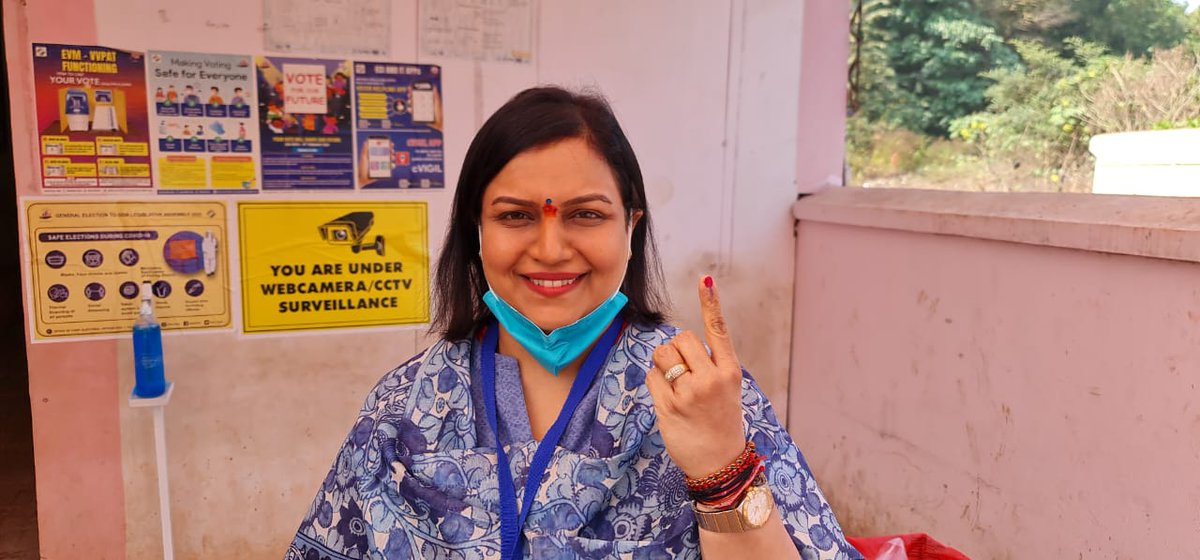 draneofficial's tweet photo. The right to vote is essential for a well-functioning democracy.

I have exercised my right to vote, have you?

#GoaElection2022 https://t.co/A5ixkogR7E