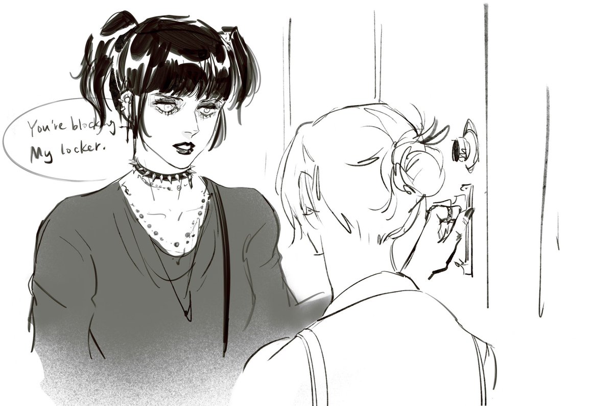 PPPrasanna2's tweet photo. Goth and bad girl 🖤 Welcome back Annie! #mikannie #aot https://t.co/kdsUYH2VWB