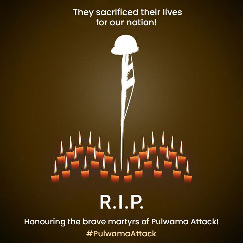 nutrafywellness's tweet photo. The nation will not forget this day and the sacrifice of our brave martyrs. Every fellow citizen will remember their service to the nation! Let’s remember their sacrifice with courage in our hearts and deference in our souls.
#PulwamaAttack #पुलवामा_शहीद_दिवस #blackday #JaiHind https://t.co/7oLGYfVxQJ