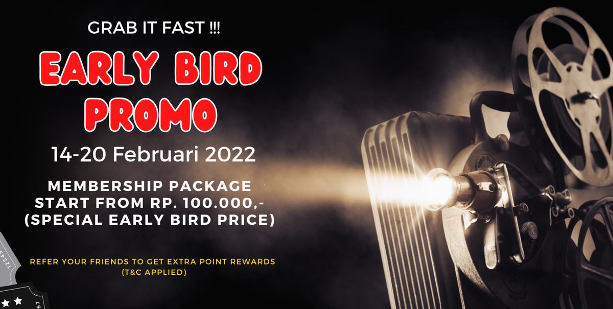 pamor_studio's tweet photo. *EARLY BIRD PROMO* 

Hanya 7 hari saja, dapatkan harga khusus untuk paket membership https://t.co/l9p23WbTlH
"The Next Level Of Movie Production" 

#earlybirdpromo #valentineday #happyvalentine #pamorstudio #film #movie #productionhouse #moviemaking #onlinestreaming #film #promo https://t.co/L8kPIg3SQ1