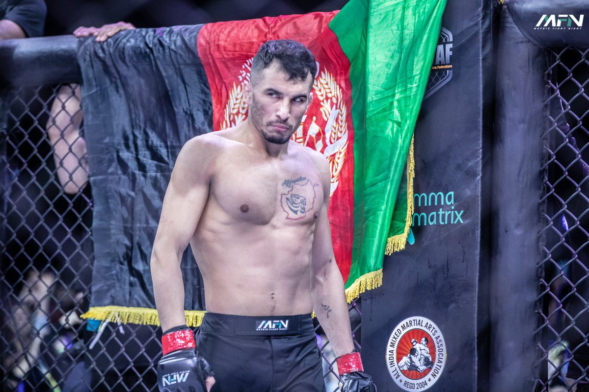 mfn_mma's tweet photo. FOCUS 🎯 @theafghanlion 
#MFN7 

#MFN #MatrixFightNight #MMA #MixedMartialArts #MainEvent #AbdulAzimBadakhshi https://t.co/TCxvZsIdTF