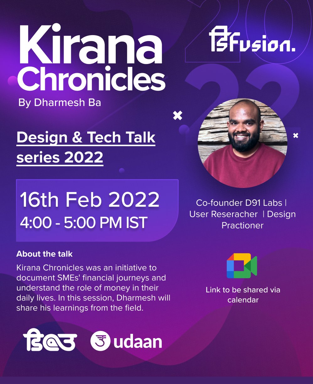 D91 Calendar 2022 D On Twitter: "It's A Pleasure To Kick Start The New Design Talk Sessions  Inside @Udaandotcom ! I Will Be Sharing Learnings From The Sme Research At  D91 Labs. Https://T.co/Zioorxbdin" / Twitter