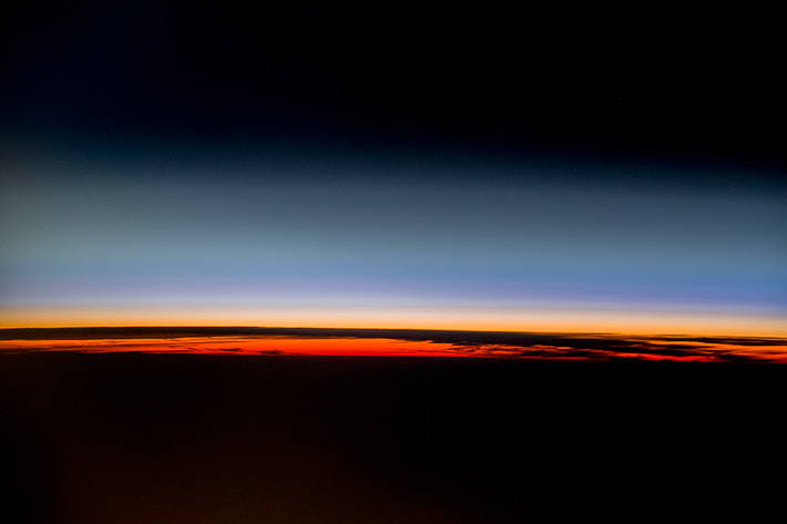 Sunrise from the ISS / Перед восходом…