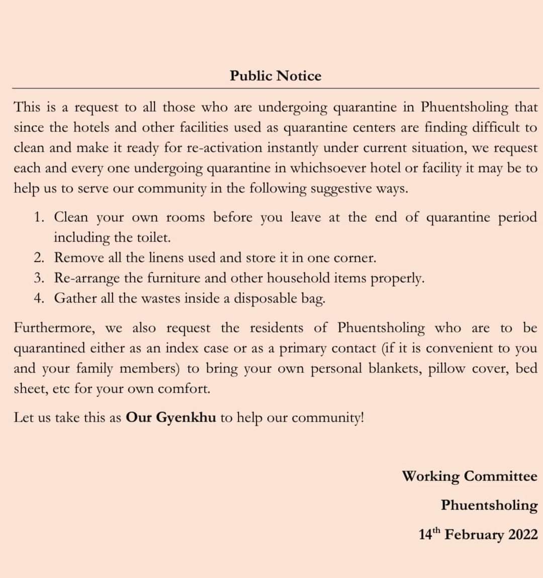 thebhutanese's tweet photo. Public Notification https://t.co/aBuaBUi9qU