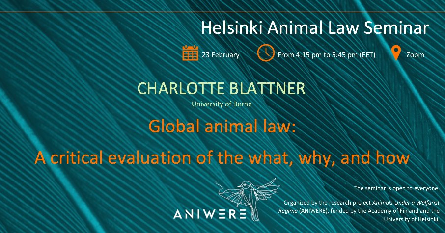 Helsinki Animal Law Centre on Twitter: 