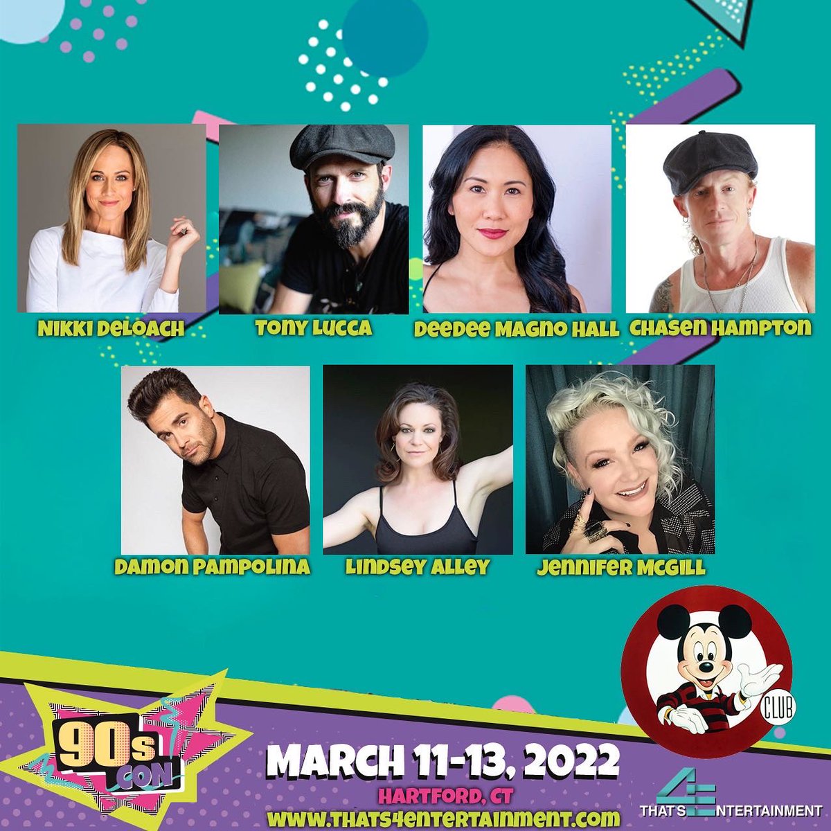 Chasen_Hampton's tweet photo. Break out your strongest #hairspray, biggest #hoopearrings and your brightest #crosscolors cause #90sCon is on March 11/12/13 in Hartford CT. ♥️
Let’s Go! #Thats4Entertainment #90con #90forever #TheParty #alwaysintheclub #MMC #PartyPeople https://t.co/pkvULfccQe