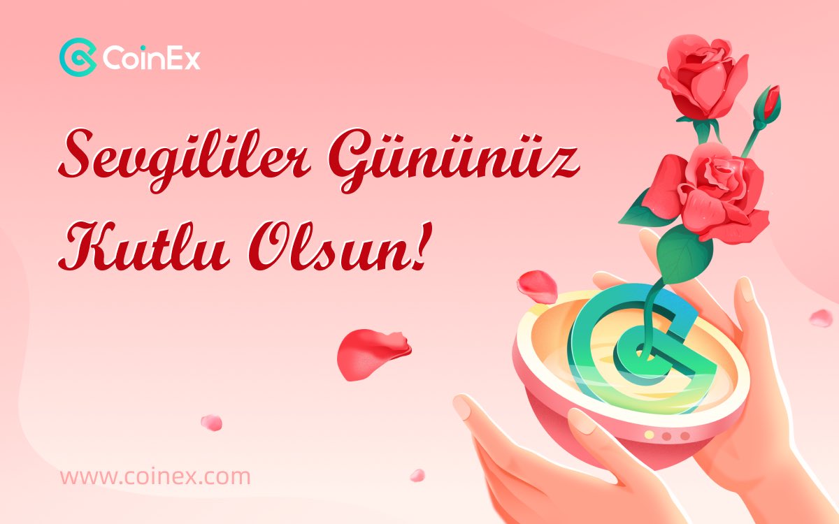 CoinEx_Resmi's tweet photo. ♥️İşte Size Ödüllü Sevgililer Günü♥️
Sevgini İtiraf Et ve 1400 $CET Kazan😍
Şartlar:
♥️ Sevdiğini etiketle ve 4 Emoji ile Sevgini İtiraf Et
✅ RT/Like
✅ Takip https://t.co/sSmgVnECgZ
💸 Şanslı 4 kişiden biri sen ol 🎉
Şubat 14-17, 2022.
#CoinExLove #Sevgililergünü https://t.co/Fmvbz280hx